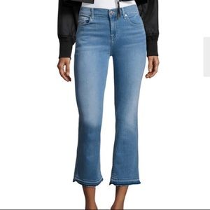 7 for All Mankind Copped Boot Cut Jeans